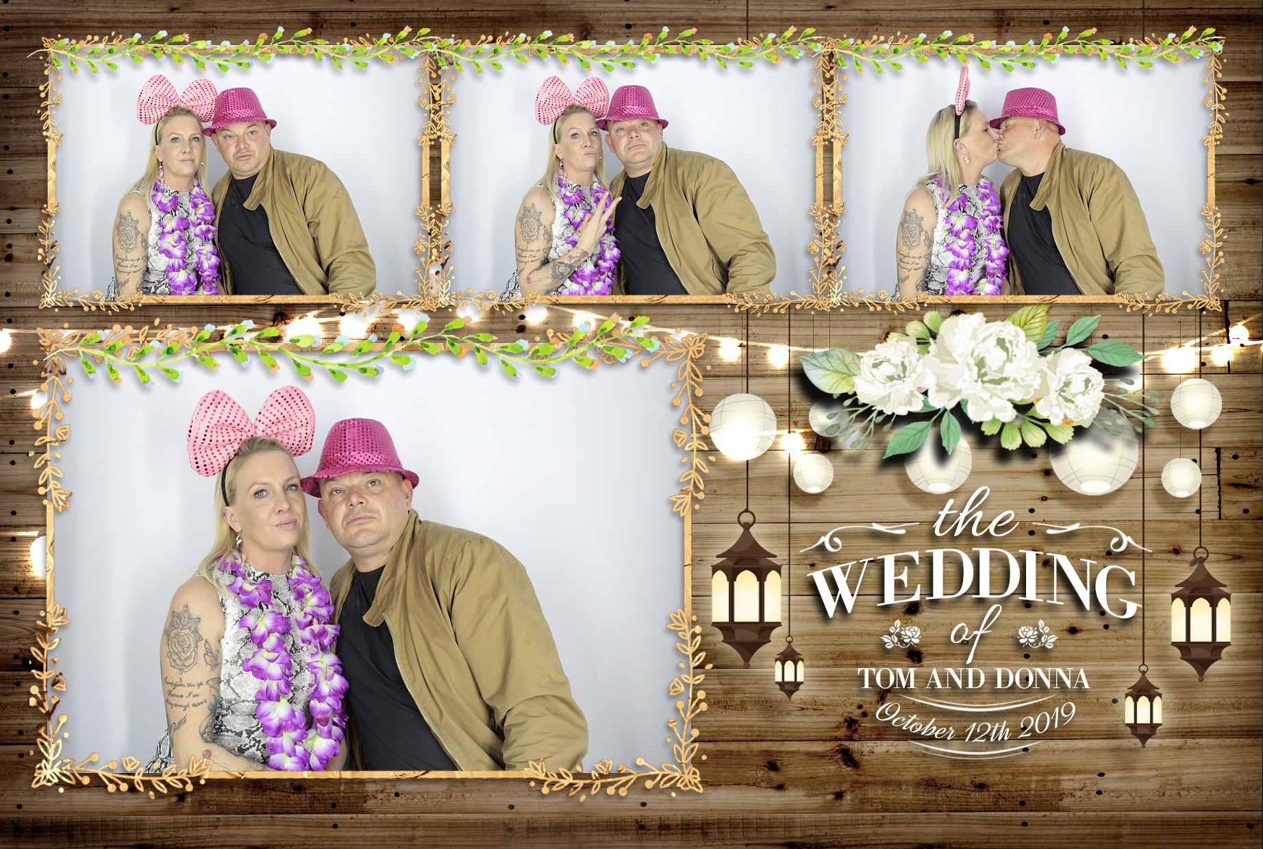Tom & Donna's Wedding  | View more photos from the event at gallery.myphotoboothexperience.co.uk/u/MyPhotoBoothExperienceLtd/Tom-Donnas-Wedding